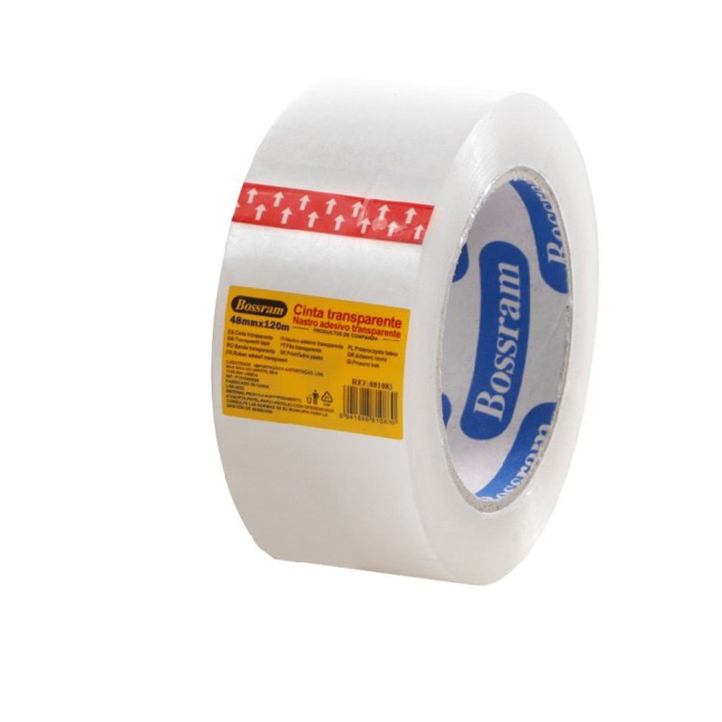 Banda adeziva pentru ambalare, 48 mm x 120 m, transparenta - imagine 3